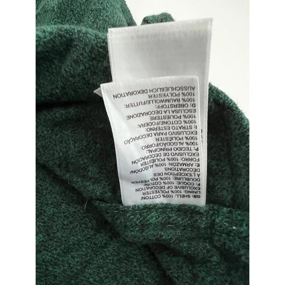 The North Face Mens Flannel‎ Shirt Button Up Long Sleeve Green Small